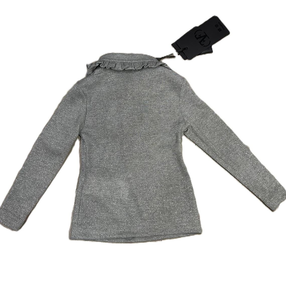 T-Shirt con Colletto Fun&Fun - Effetto Luccicoso