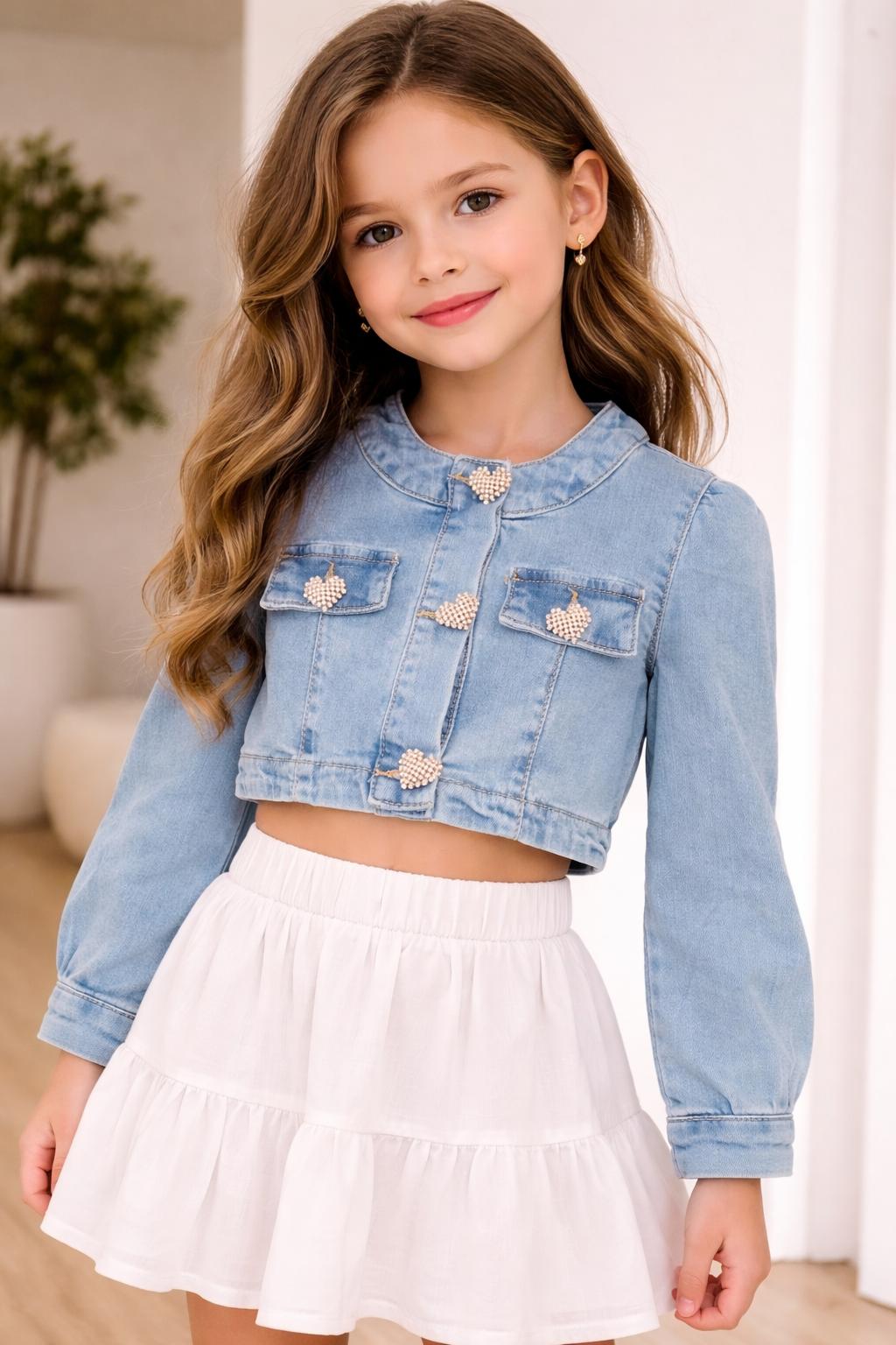 Giacchetta Jeans Bambina