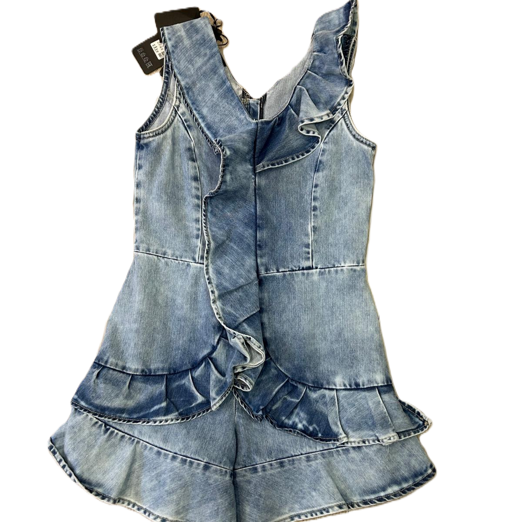 Tutina Denim Bambina