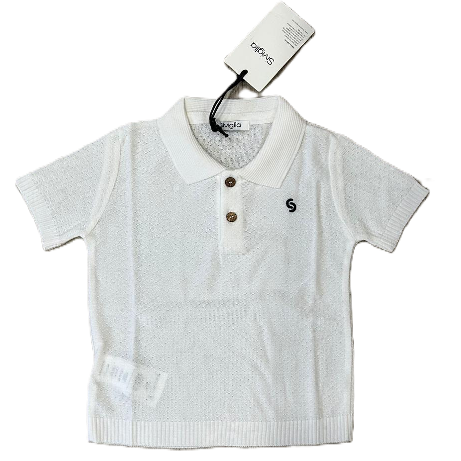 Polo Siviglia Bambino Bianca