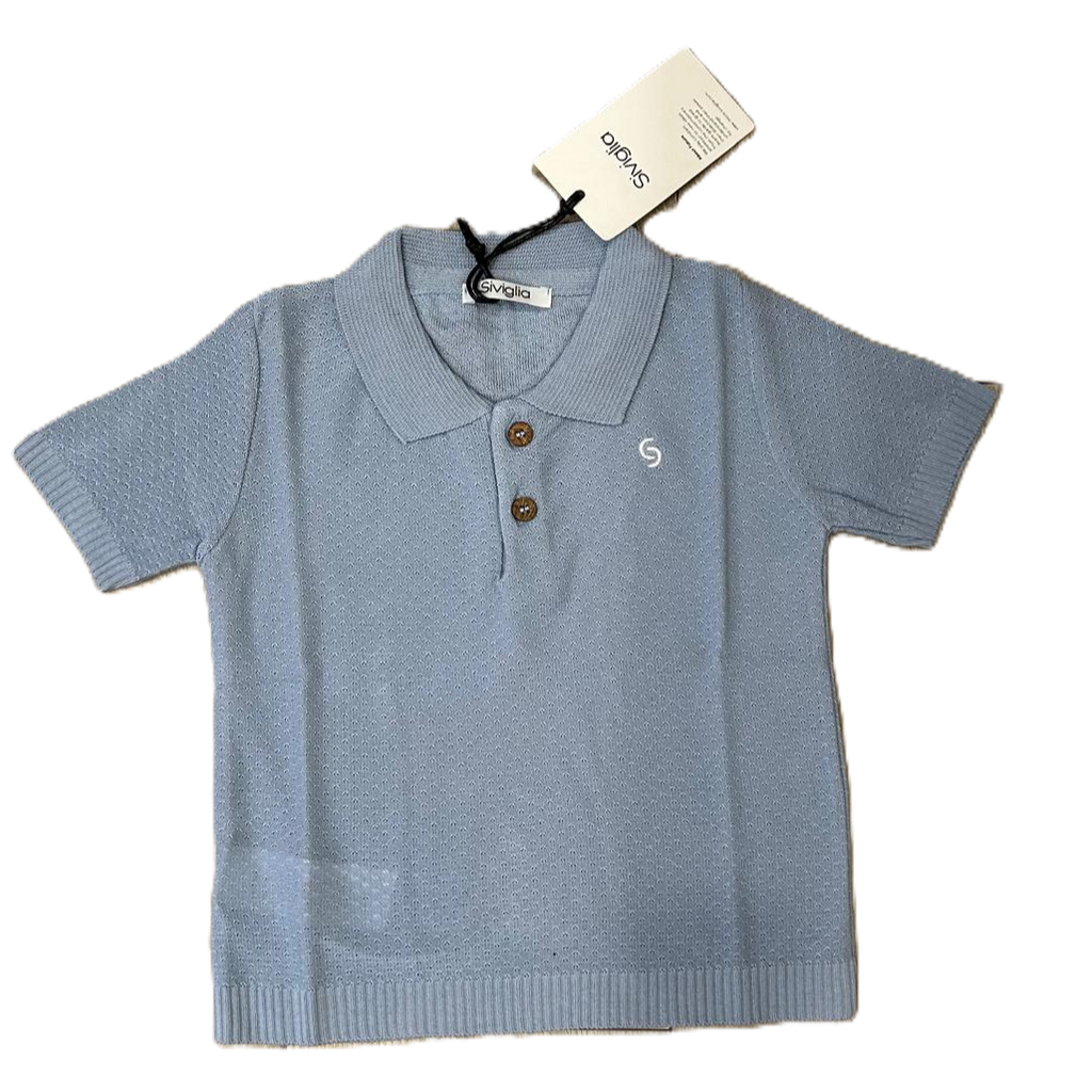 Polo Siviglia Bambino Celeste