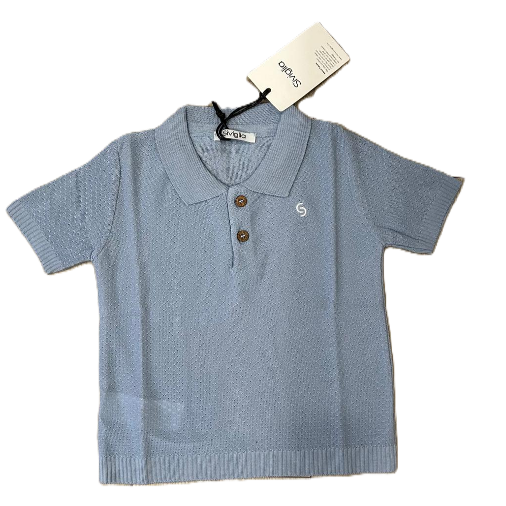 Polo Siviglia Bambino Celeste