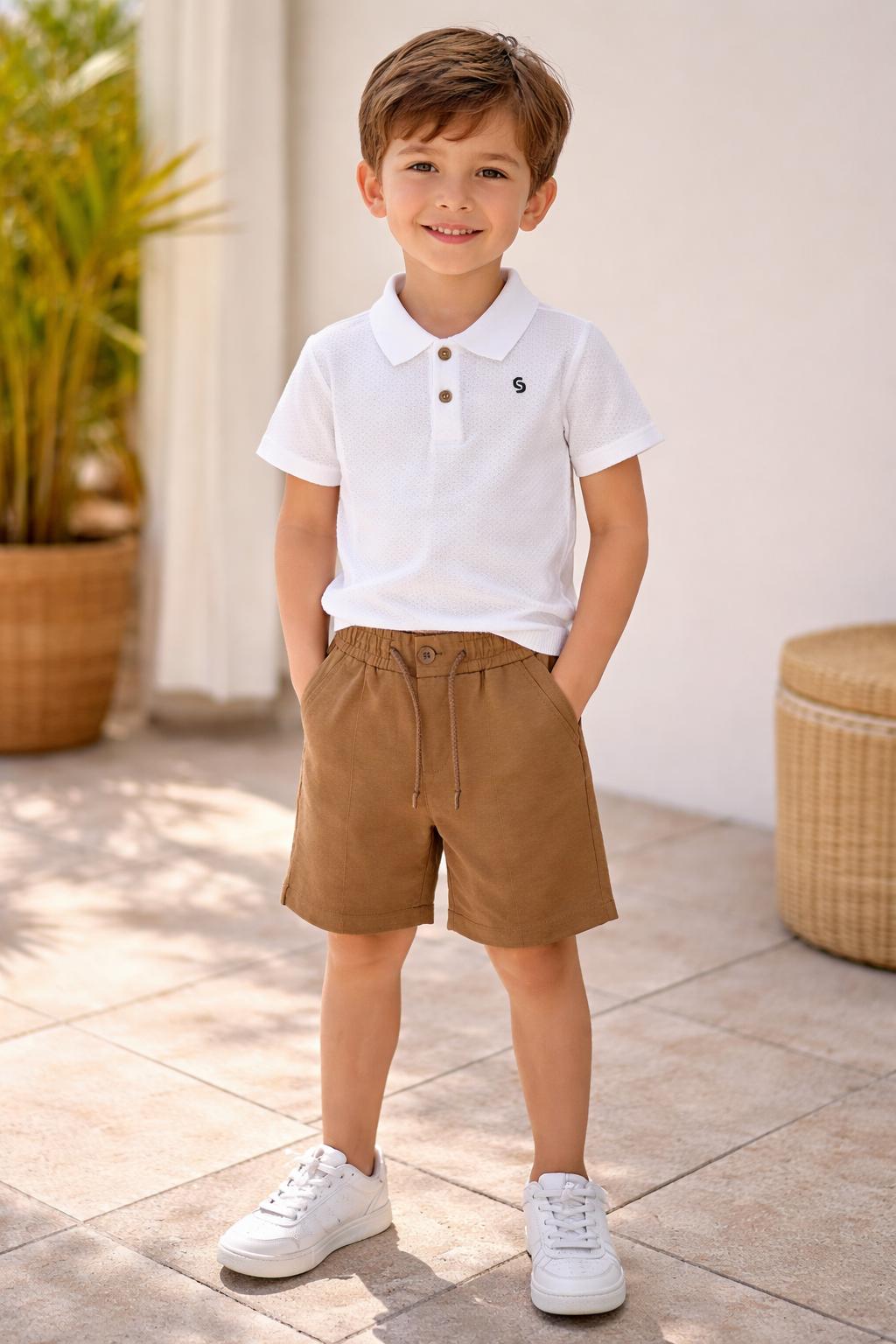 Polo Siviglia Bambino Bianca