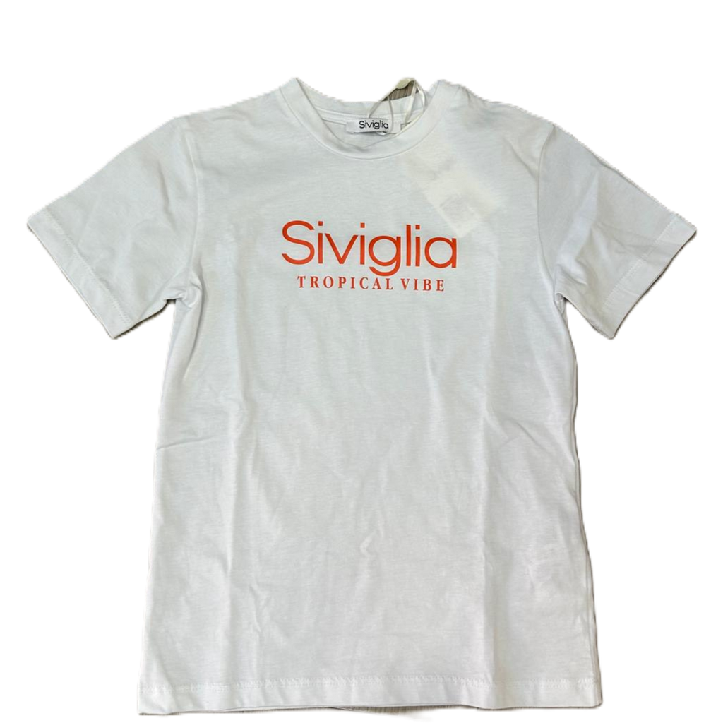 T-Shirt Siviglia Logo Arancione
