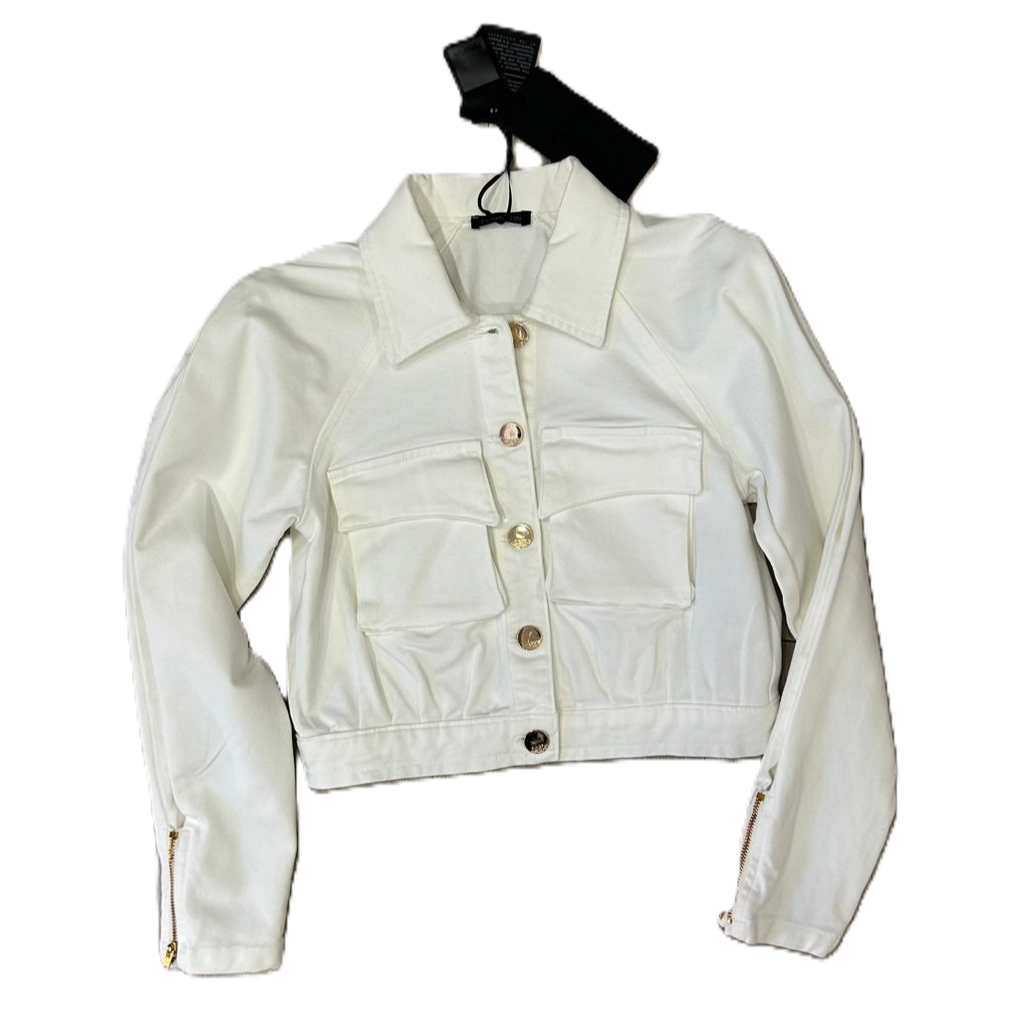 Giubbotto in Jeans Bianco