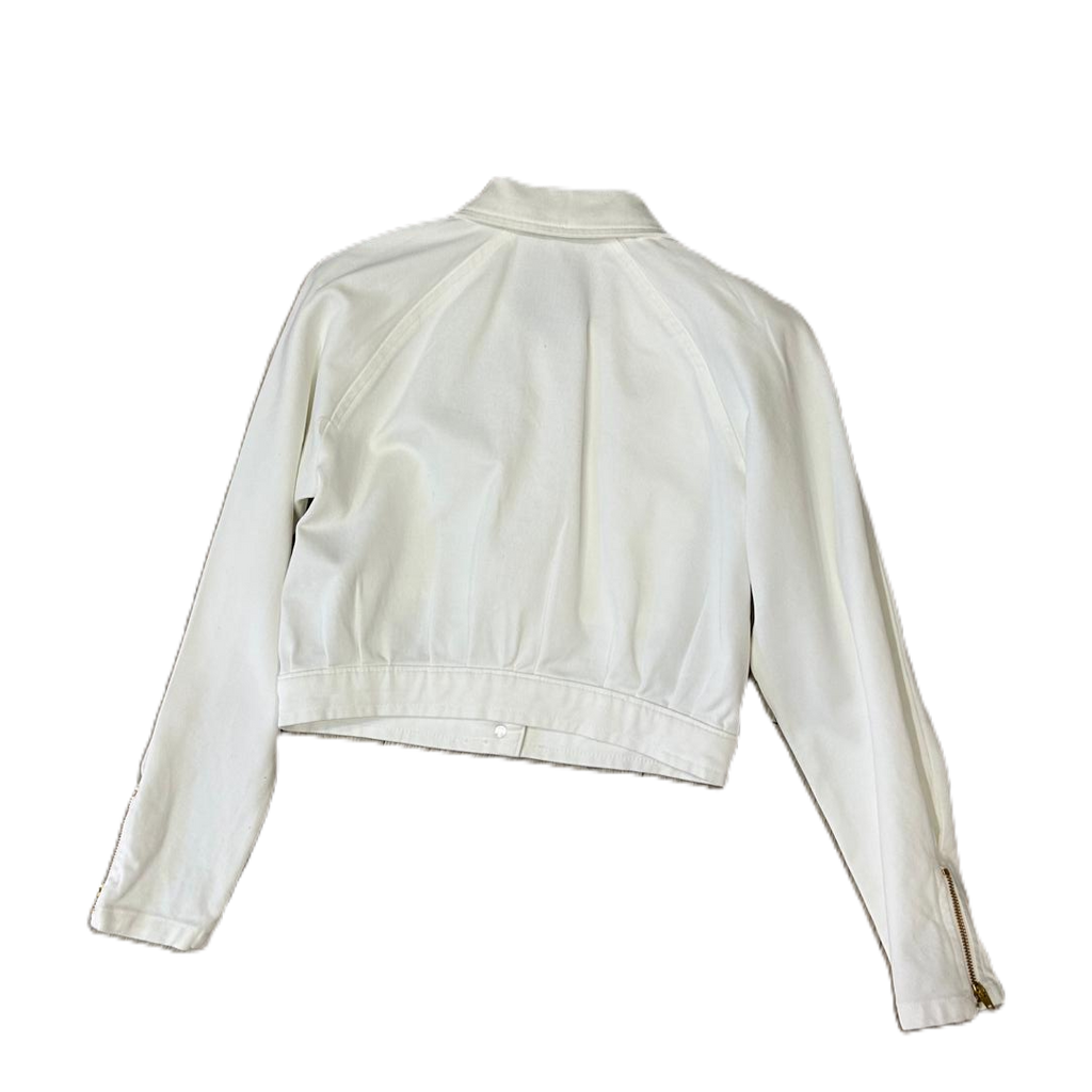 Giubbotto in Jeans Bianco
